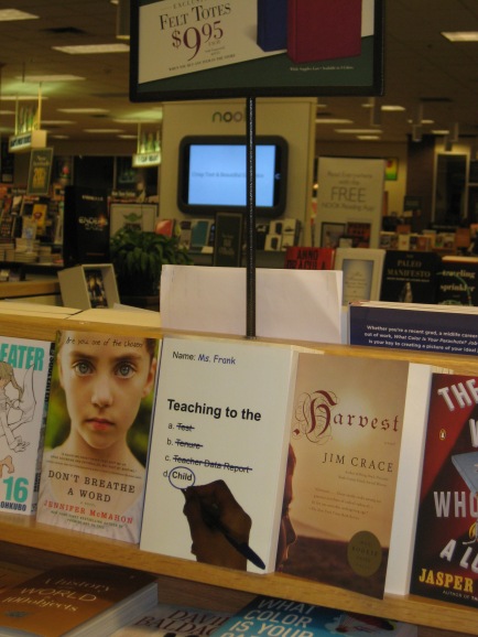 Book on display at Barnes and Noble